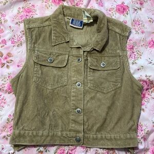 Vintage brown tan bill blass vest